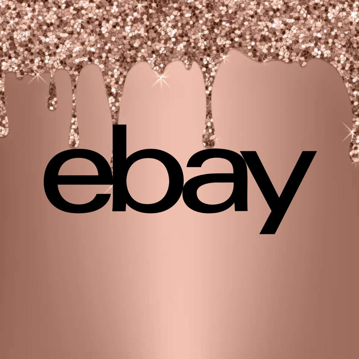eBay UK Logo In Rose Gold Wallpaper