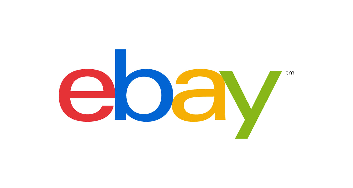 eBay UK Logo på hvid baggrund Wallpaper