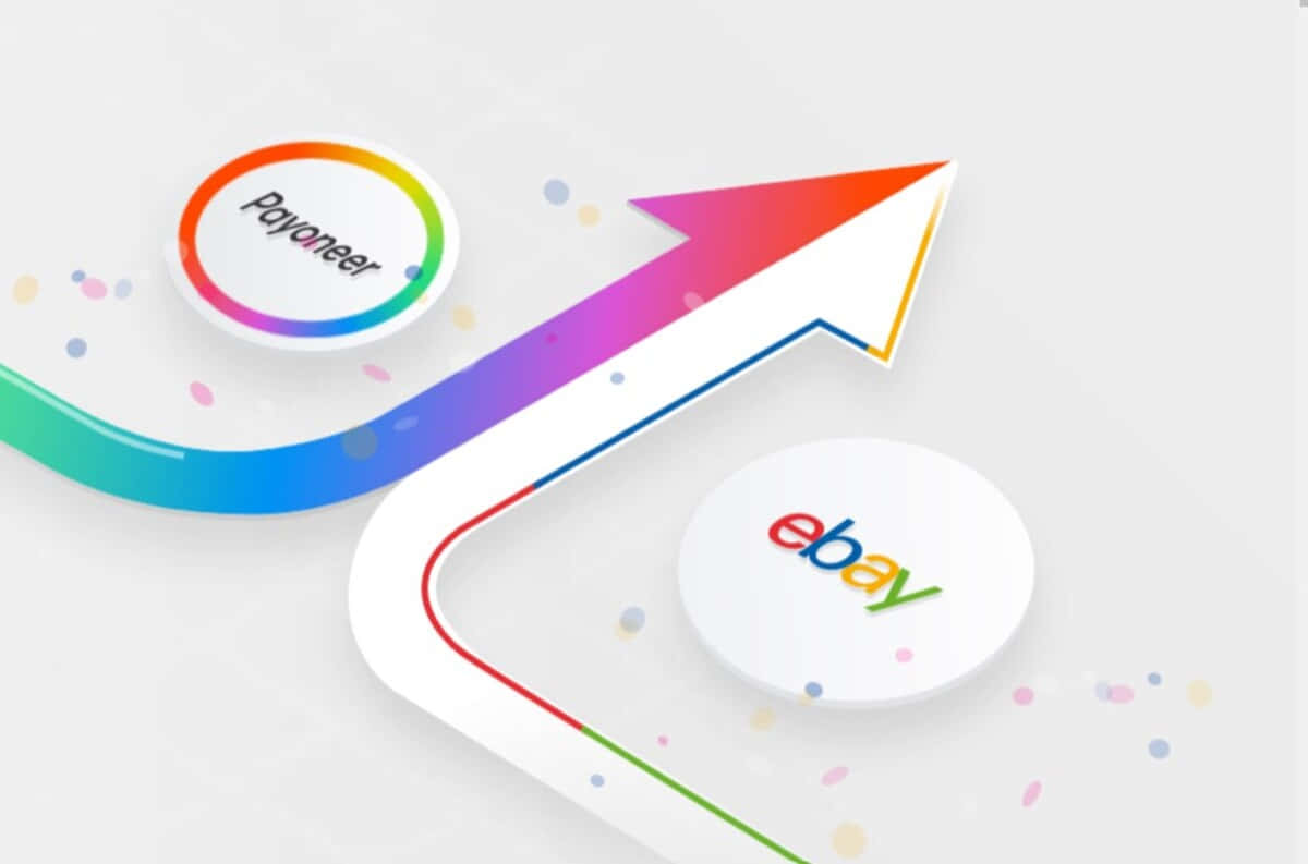 Ebay UK Logo Med Payoneer Logo Jordskilt Wallpaper Wallpaper