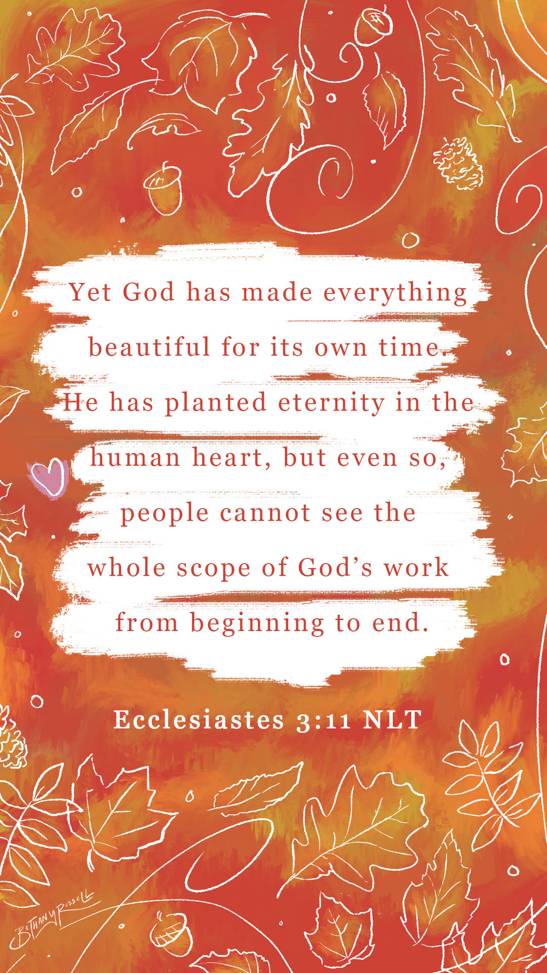 Ecclesiastes 3:11 Versed Wallpaper