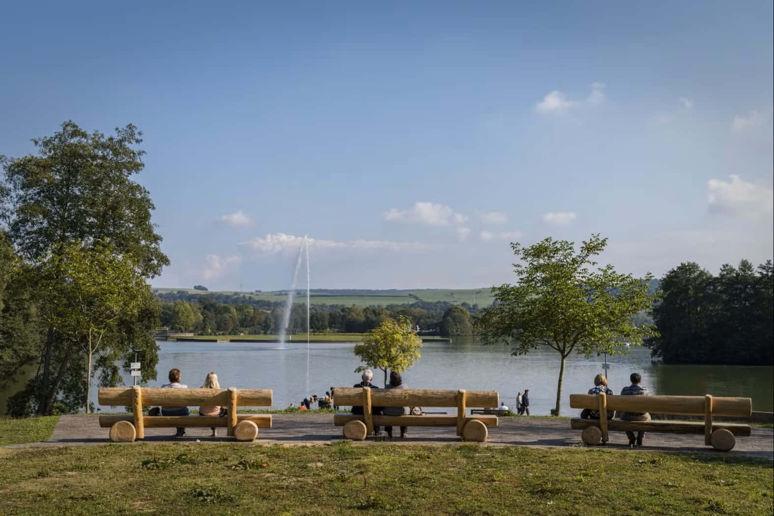 Echternach Innsjøpark Avslapning Bakgrunnsbildet