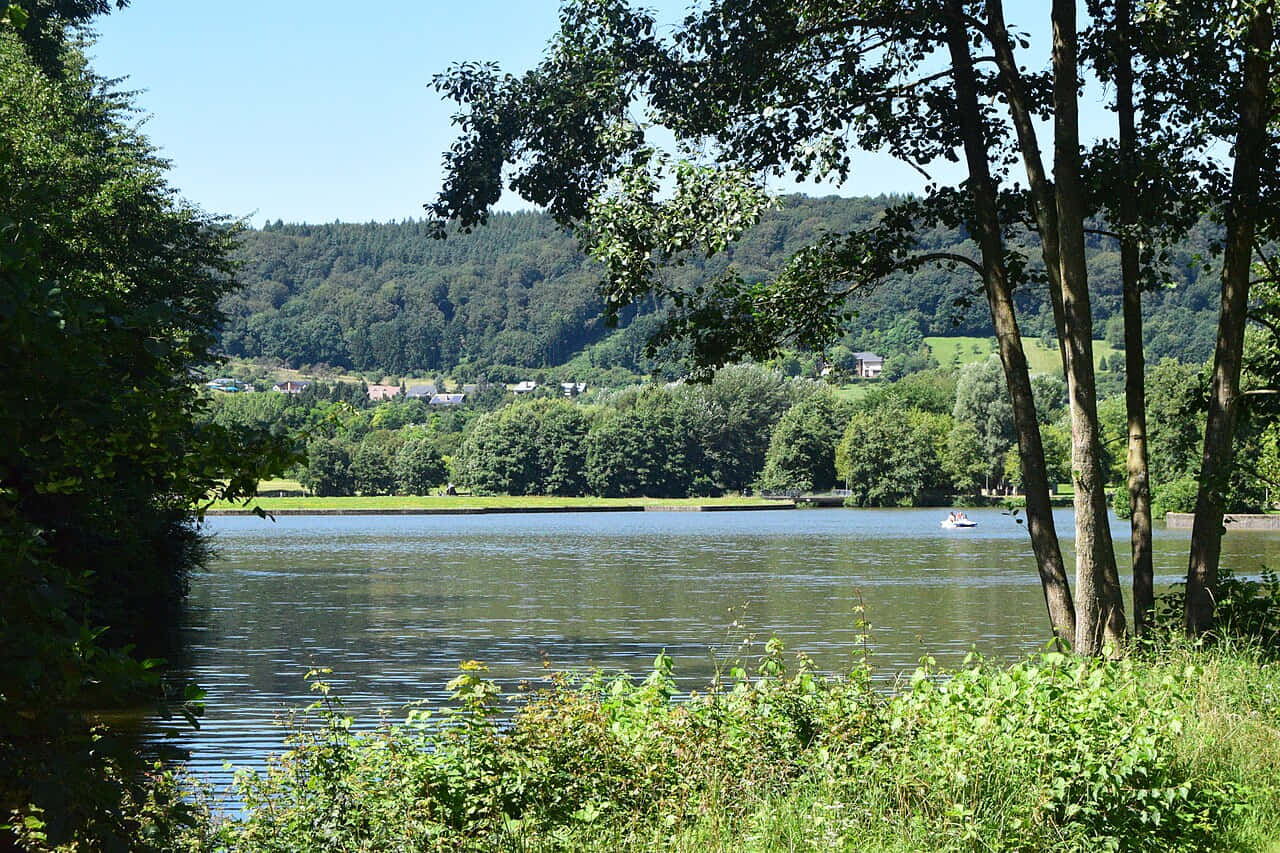 Echternach Lake Summer View Wallpaper