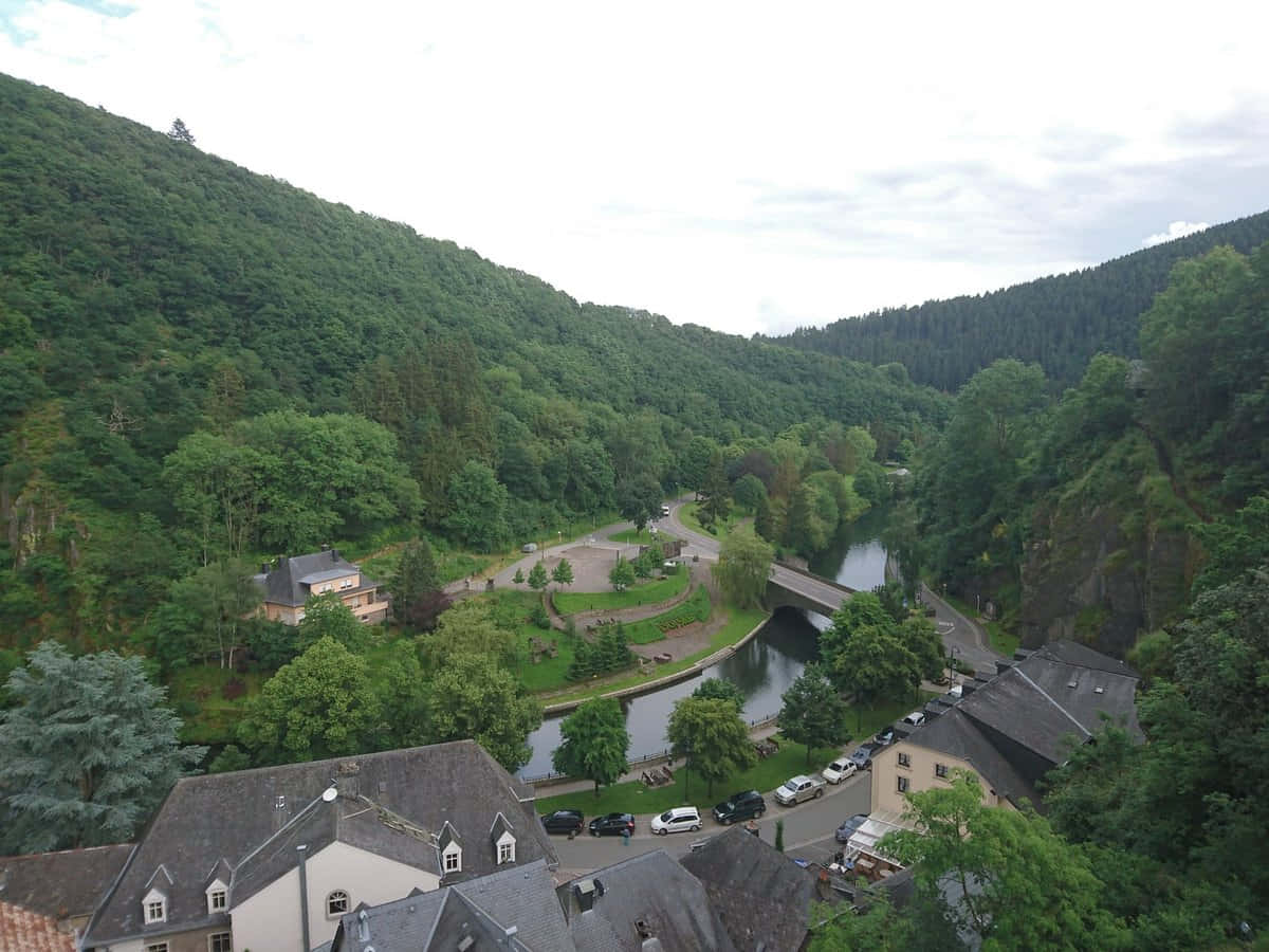 Echternach Luxembourg Scenic View Bakgrunnsbildet