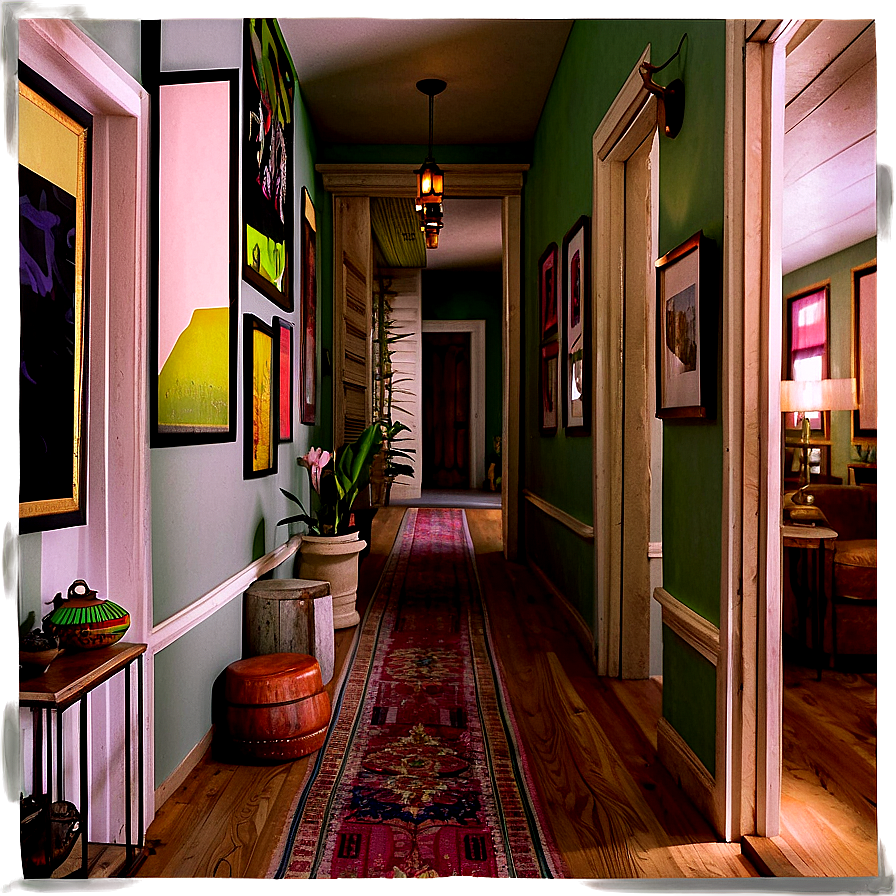 Eclectic Hallway Looks Png 06242024 PNG