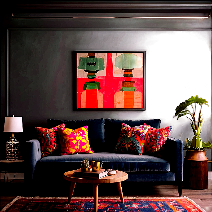 Eclectic Living Room Mix Png 05242024 PNG