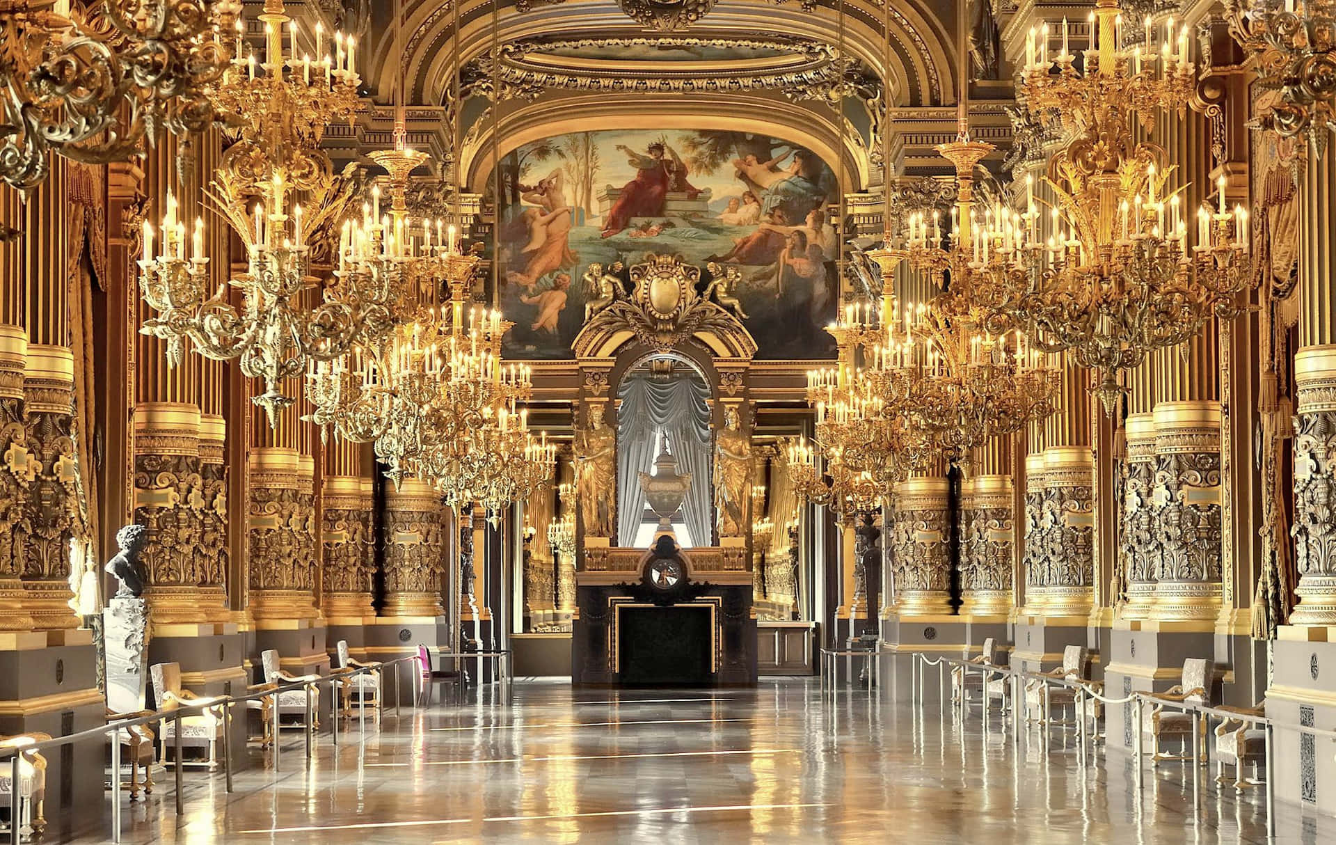 Eclecticism Aesthetic Of Paris Opera House Wallpaper