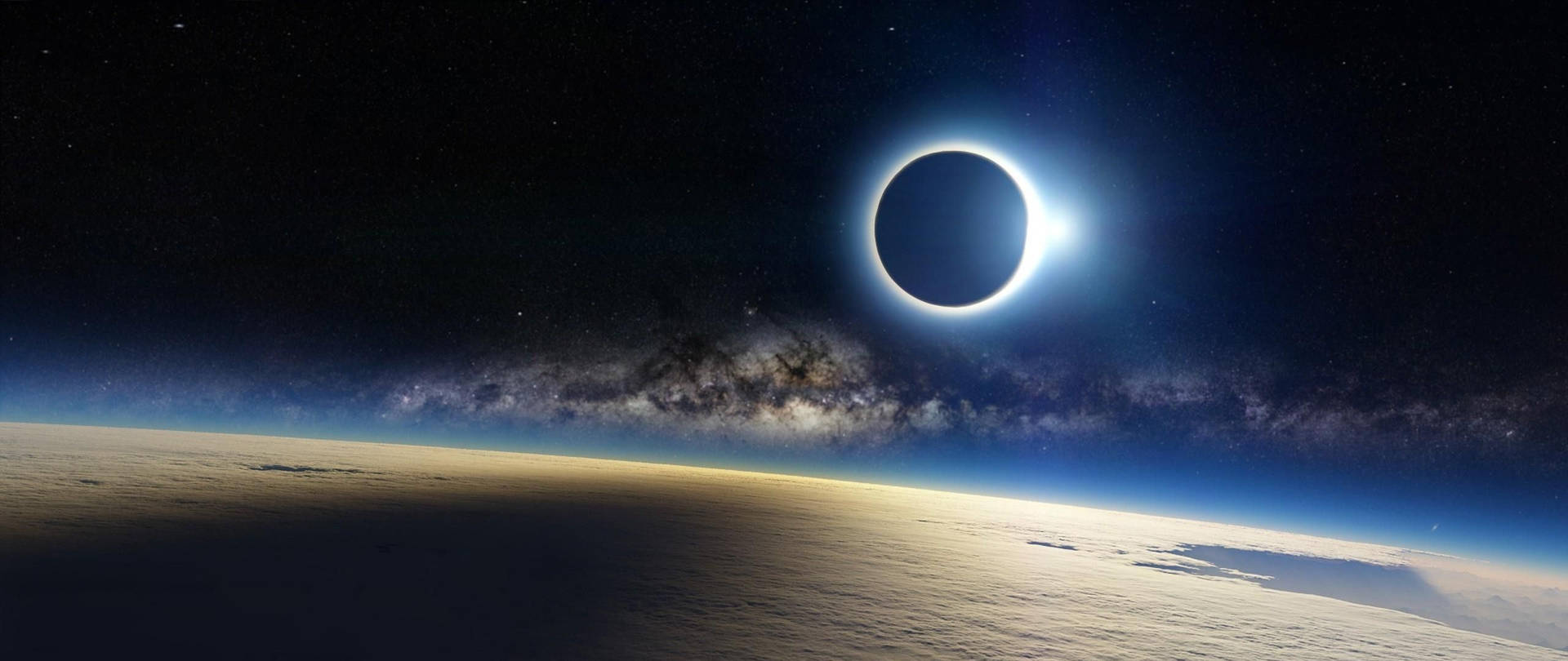 Eclipse In Outer Space wallpaper.