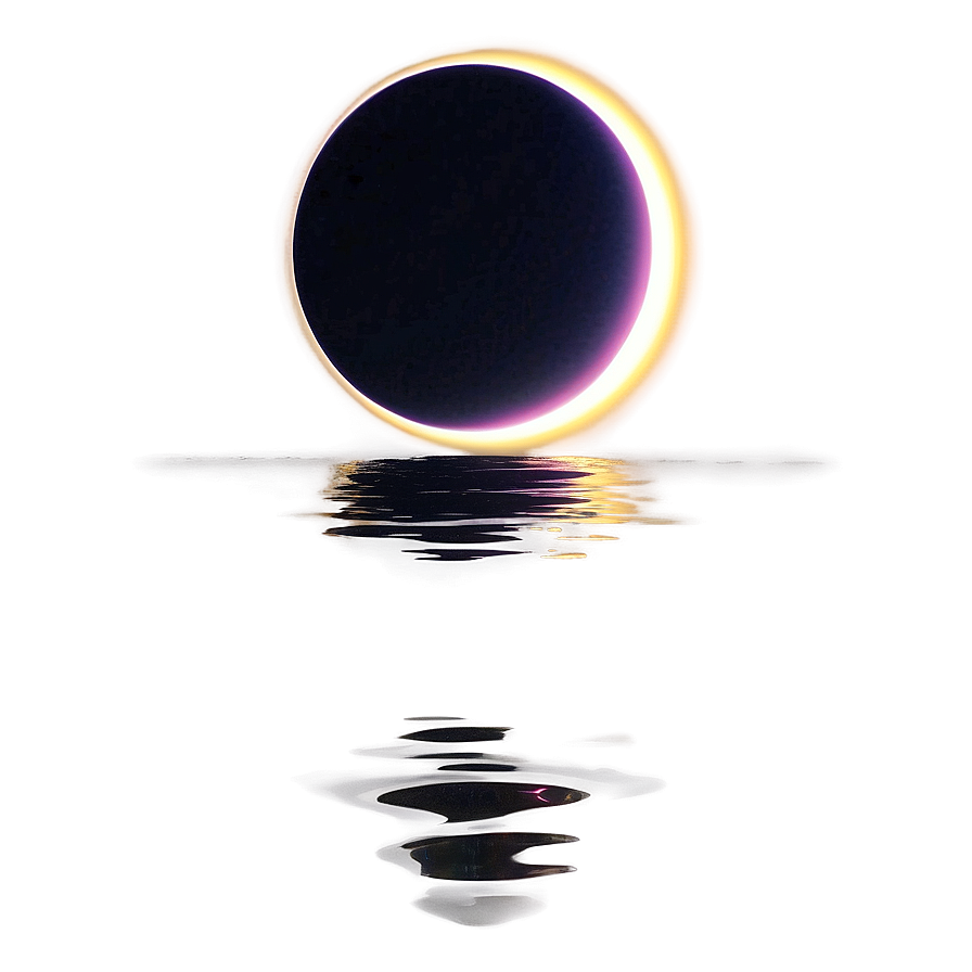 Eclipse Reflection Water Png Gvv94 PNG