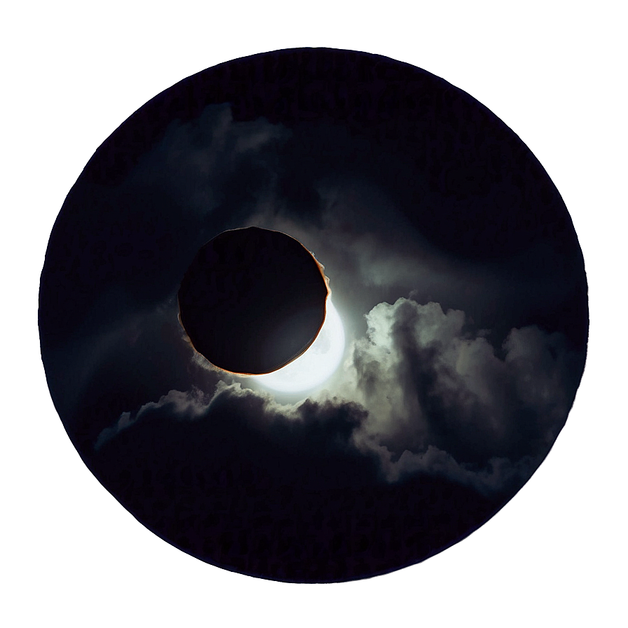 Eclipse Through Clouds Png Wao PNG