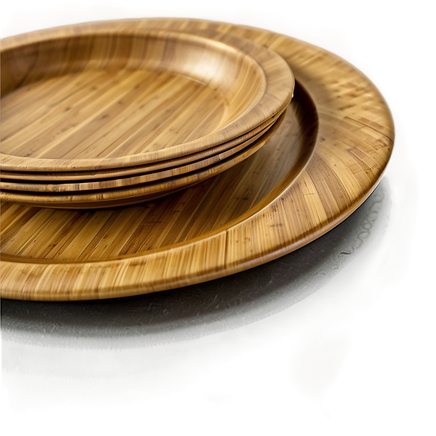 Eco-friendly Bamboo Plates Png 97 PNG