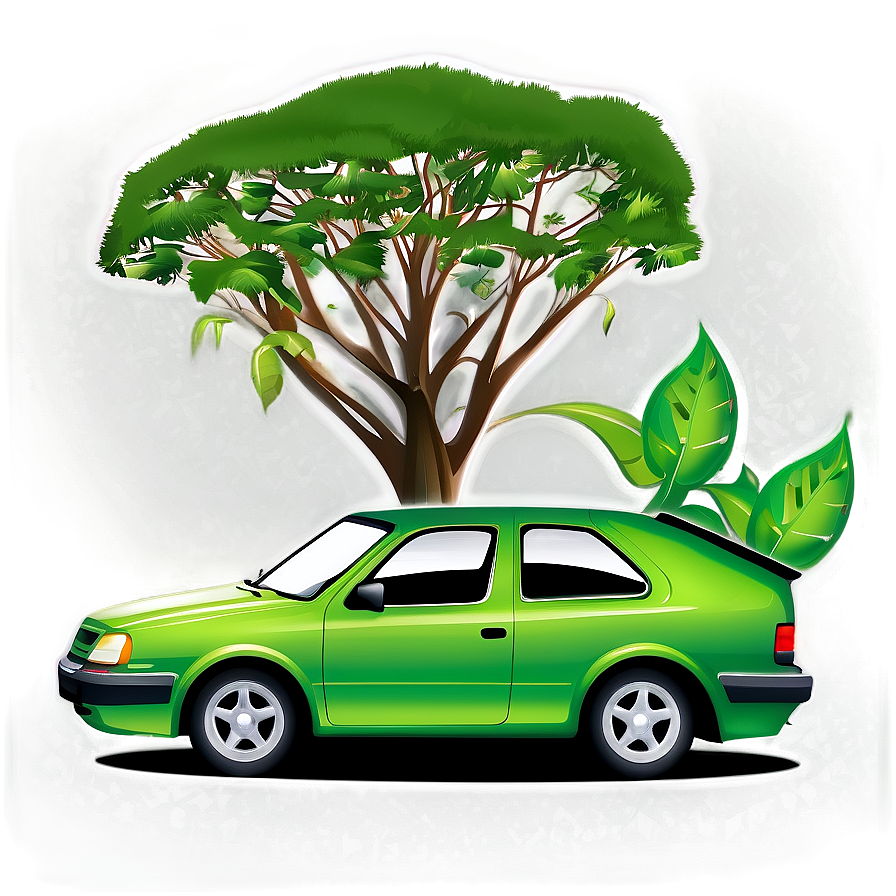 Eco-friendly Car Vector Png 06202024 PNG