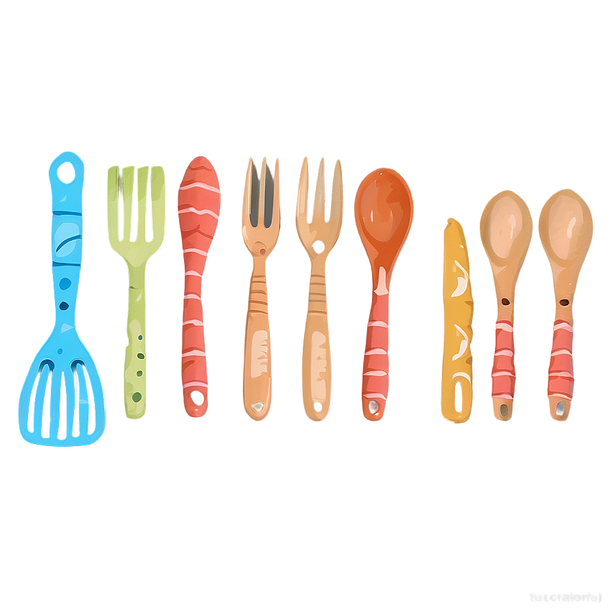 Eco-friendly Clay Utensils Png 06212024 PNG