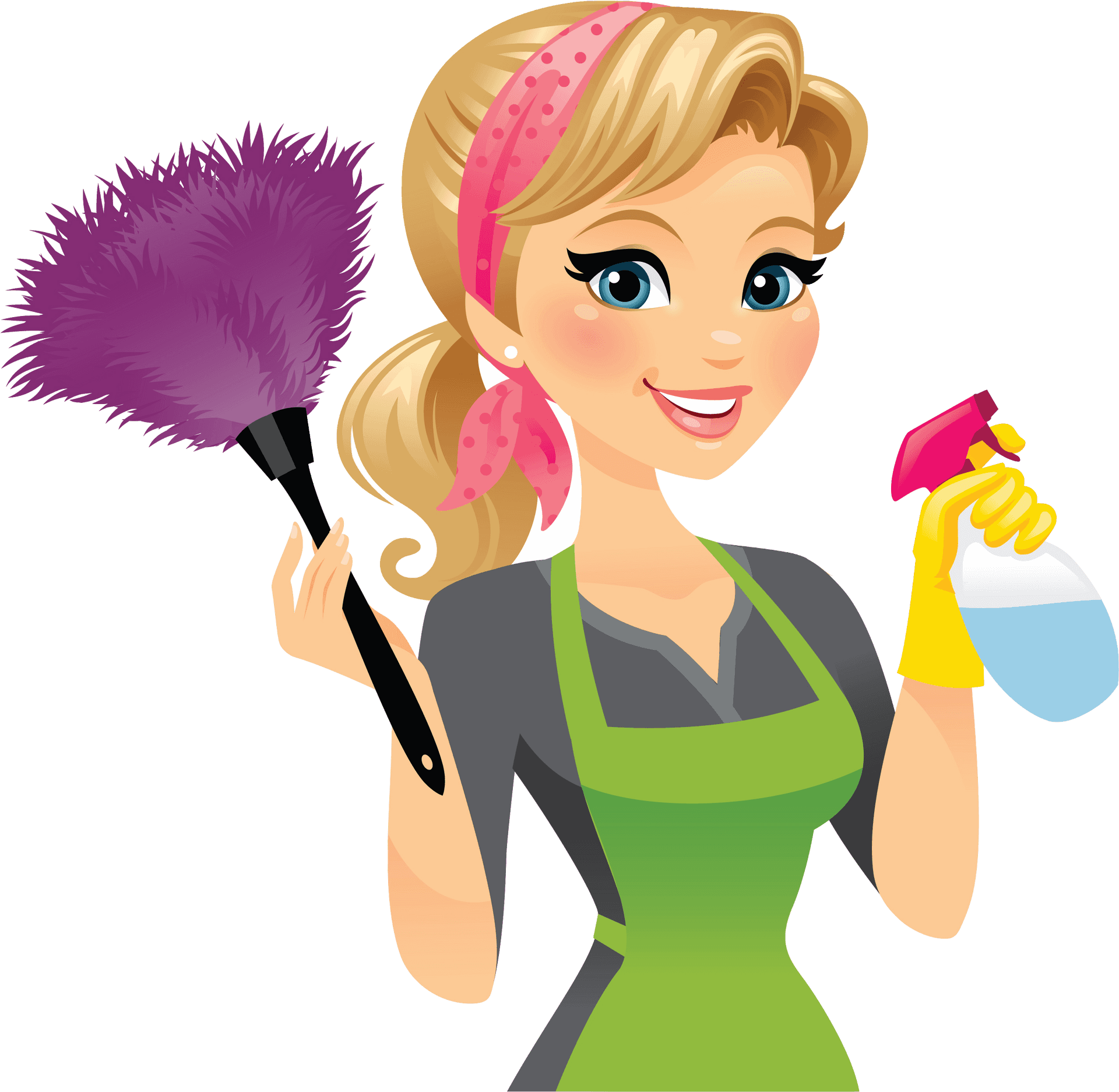 Eco Friendly Cleaning Cartoon PNG