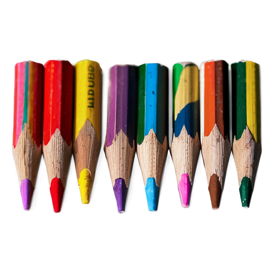 Eco-friendly Colored Pencils Png Hop PNG