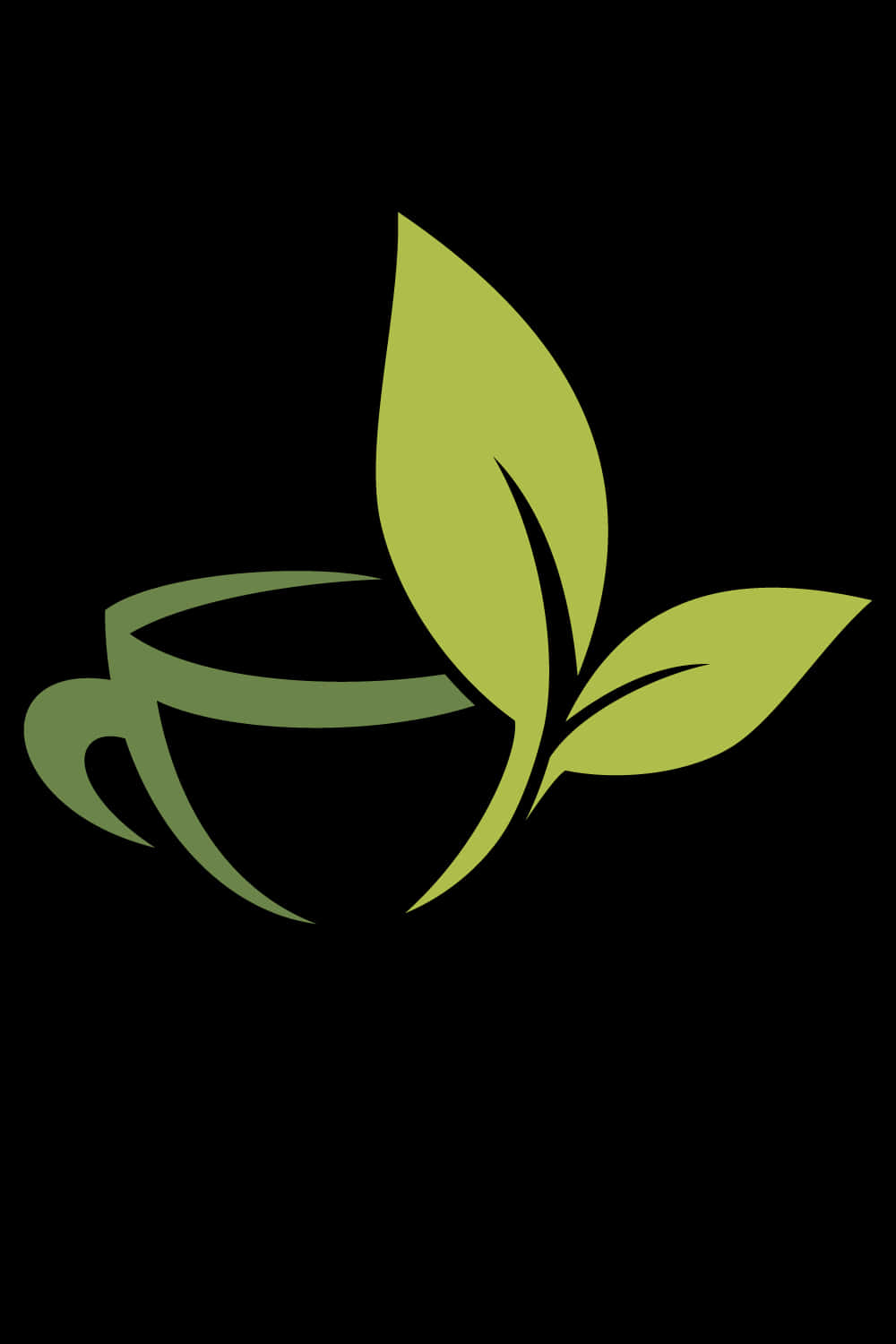 Eco Friendly Cup Leaf Design PNG
