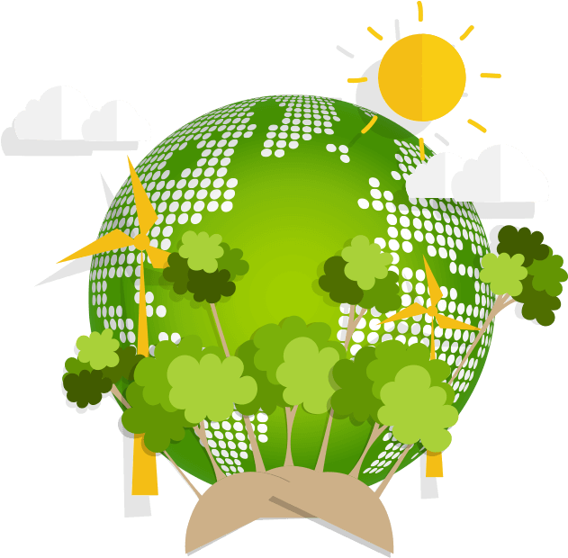 Eco Friendly Earth Concept PNG