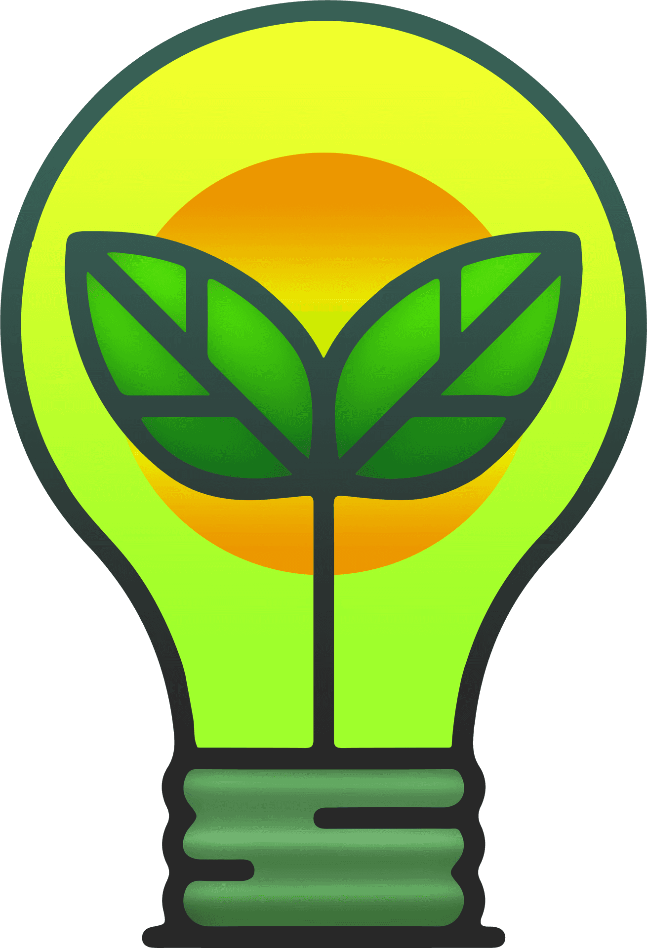 Eco Friendly Lightbulb Concept PNG