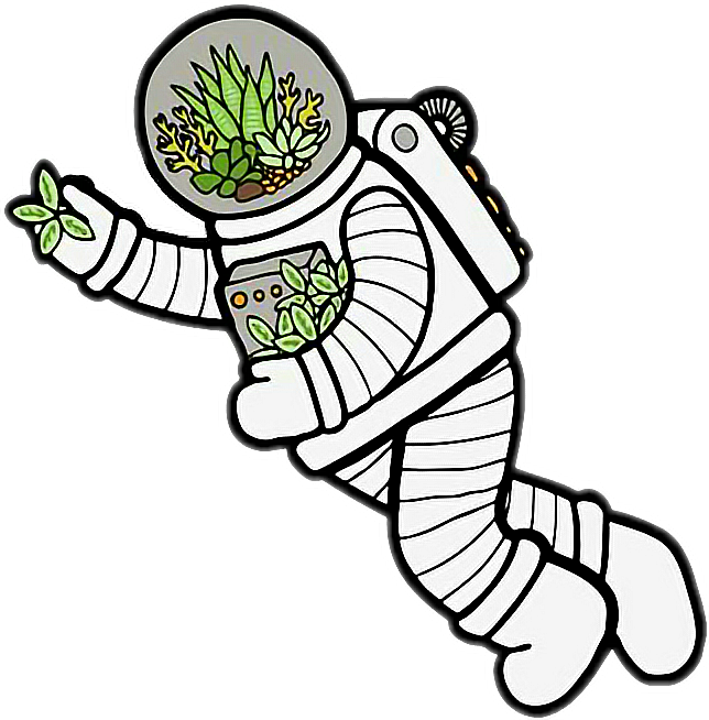 Eco Friendly Spaceman Illustration.png PNG