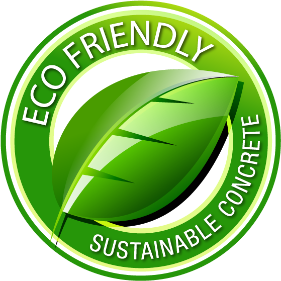 Eco Friendly Sustainable Concrete Logo PNG