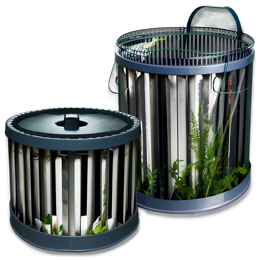 Eco-friendly Trash Bin System Png 05252024 PNG