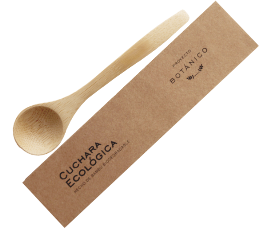 Eco Friendly Wooden Spoon Packaging PNG