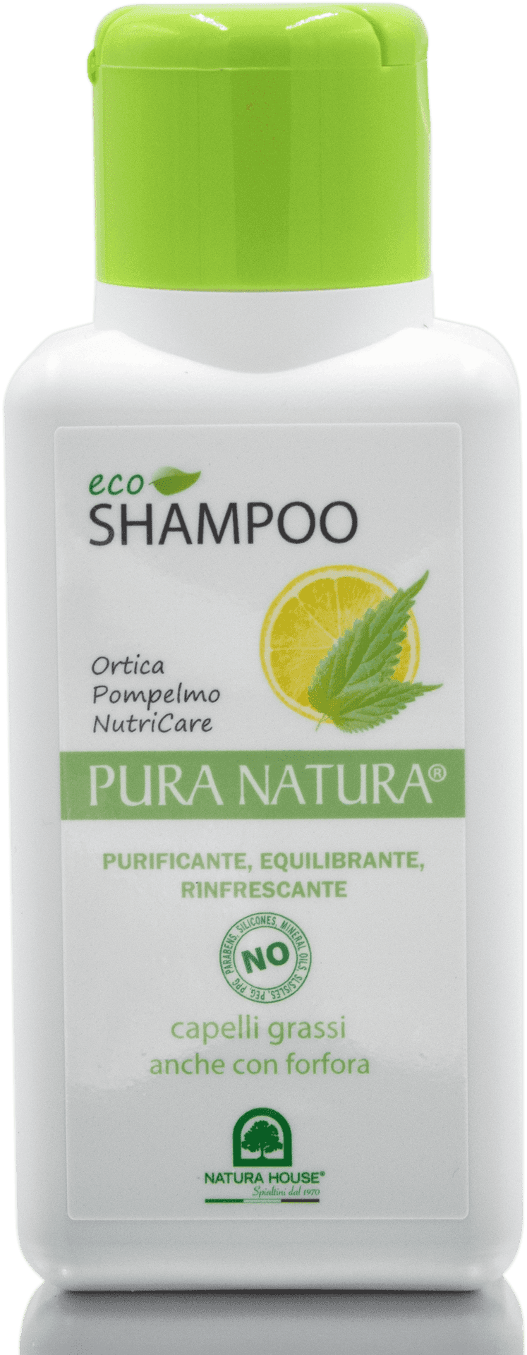 Eco Shampoo Bottlewith Nettleand Grapefruit PNG