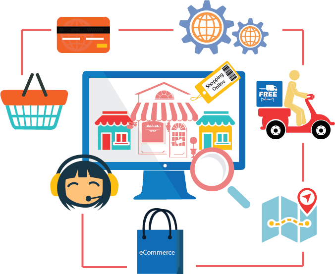 Ecommerce Elements Infographic PNG