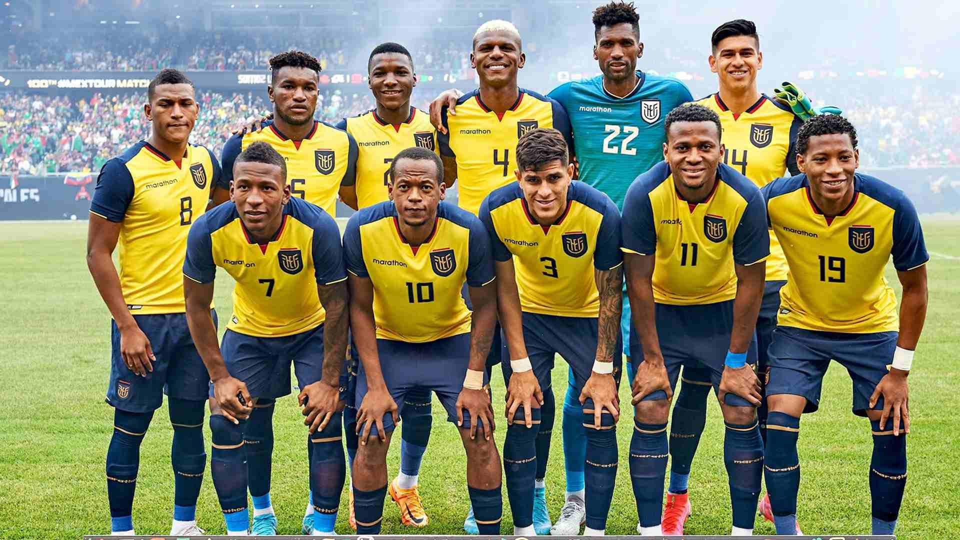 Ecuador National Football Team 2022 Lineup Wallpaper