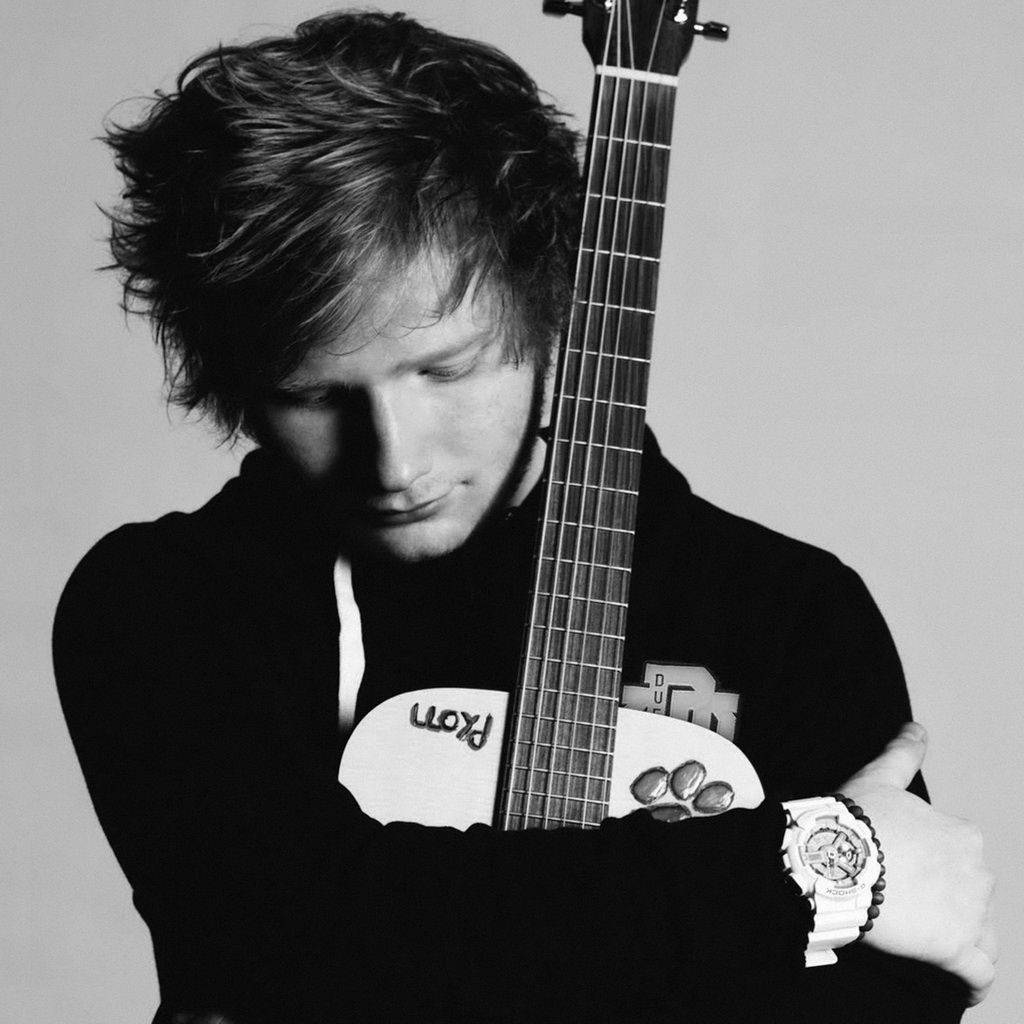 Ed Sheeran And His Guitar Background