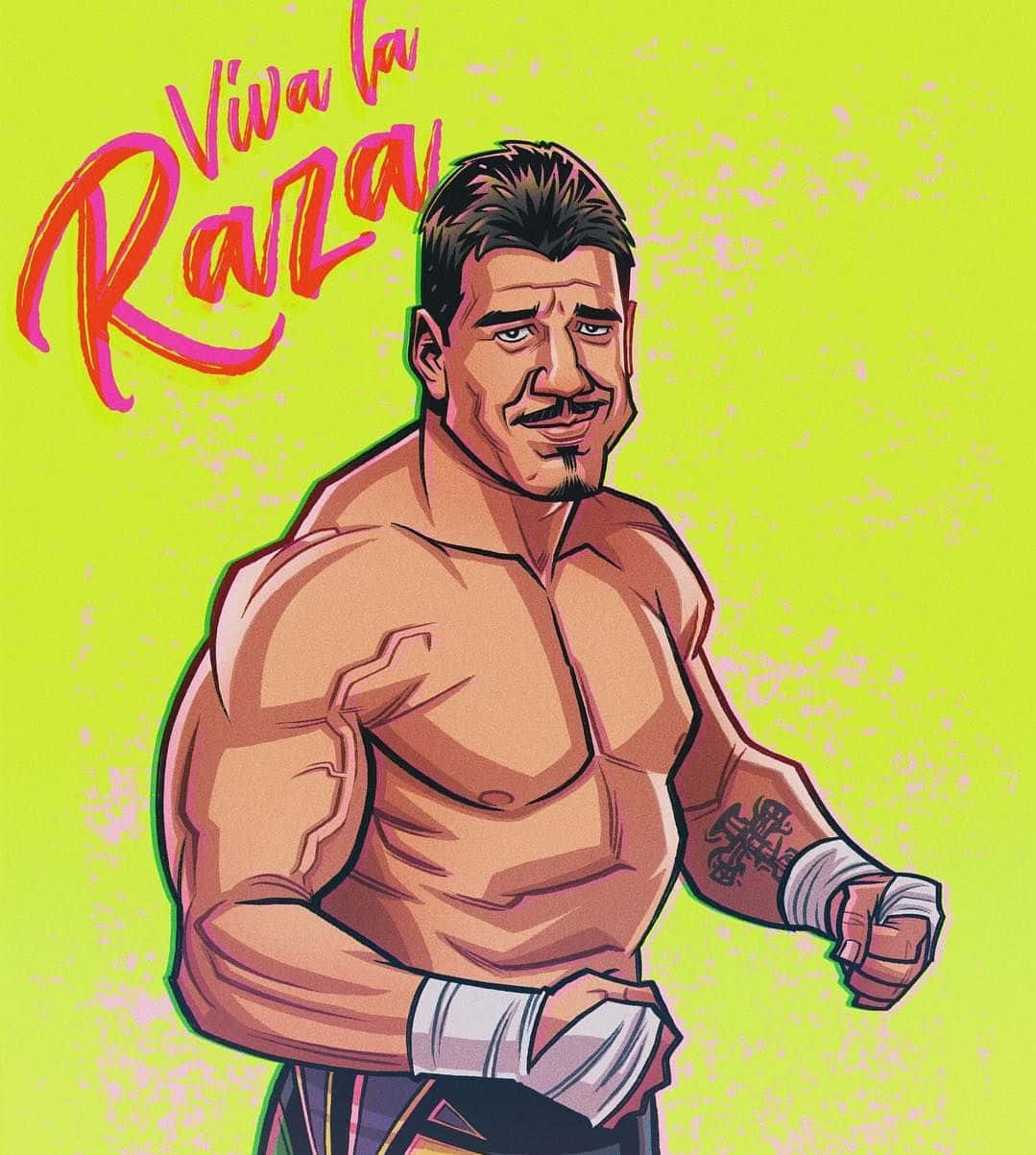 Eddie Guerrero Fanart Drawing Viva La Raza Wallpaper
