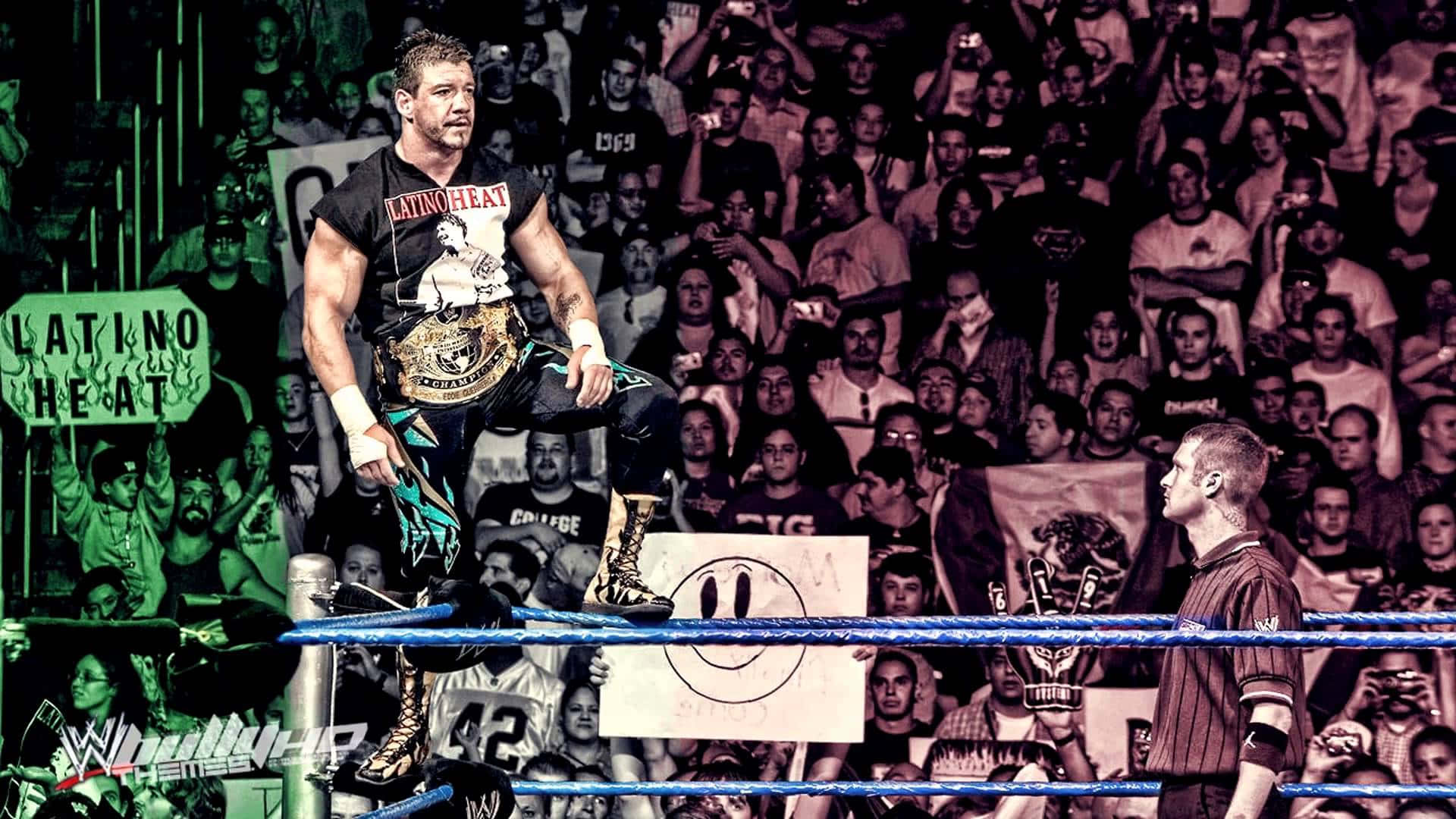 Wrestling legend Eddie Guerrero in the ring. Wallpaper