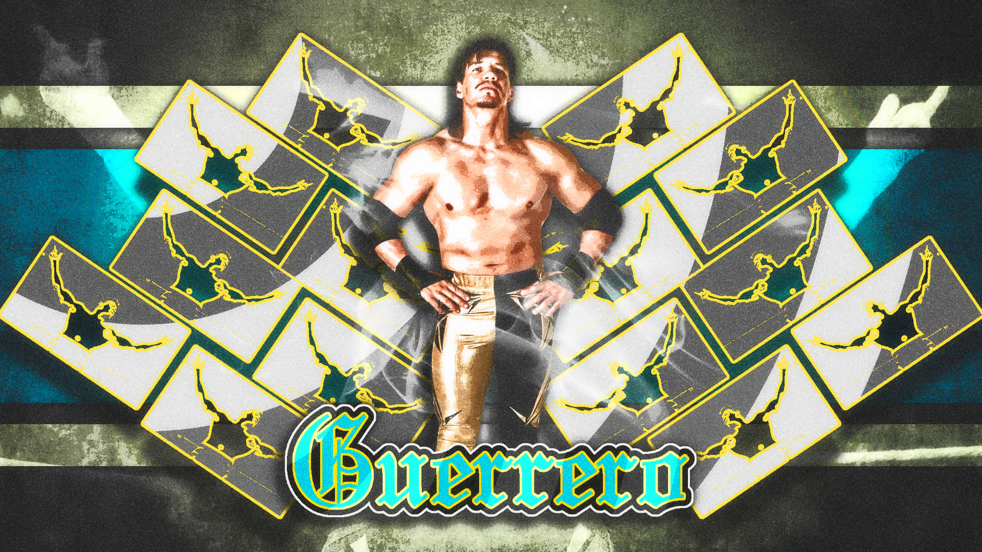 Exceptional Fan-art Poster of WWE Legend Eddie Guerrero Wallpaper