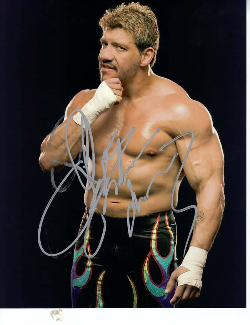Eddie Guerrero underskrevet plakat tapet Wallpaper