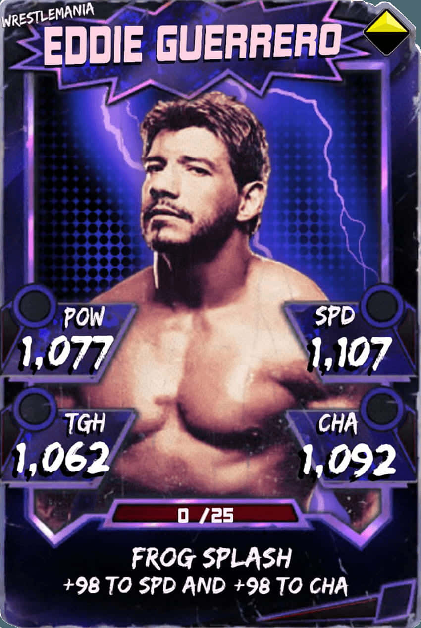 Eddie Guerrero Wrestle Mania Card Wallpaper
