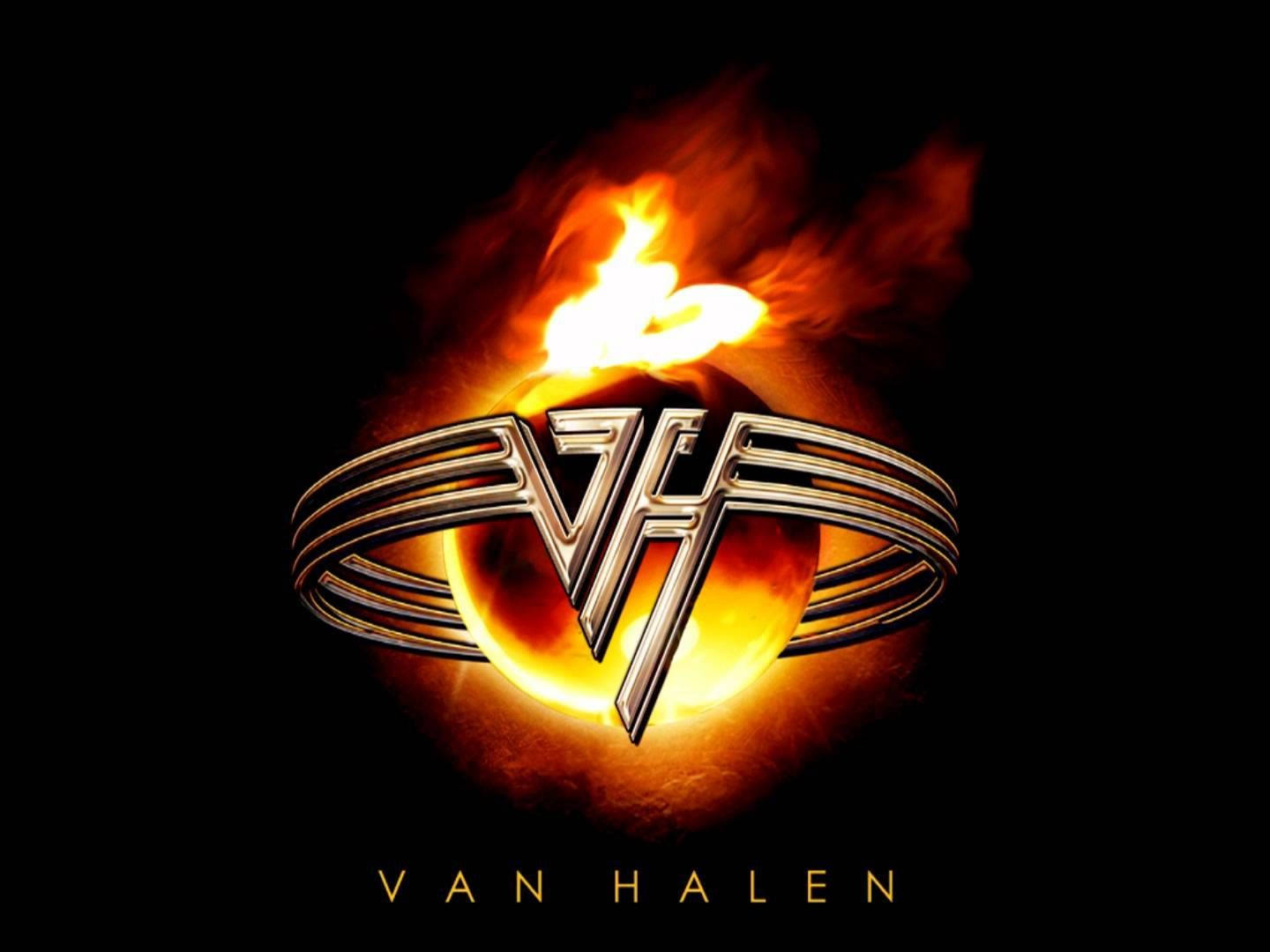 Eddie Van Halen Fire Logo Background