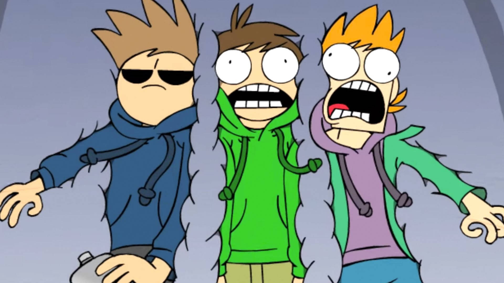 Eddsworld Protagonists Shrinks On Couch Wallpaper