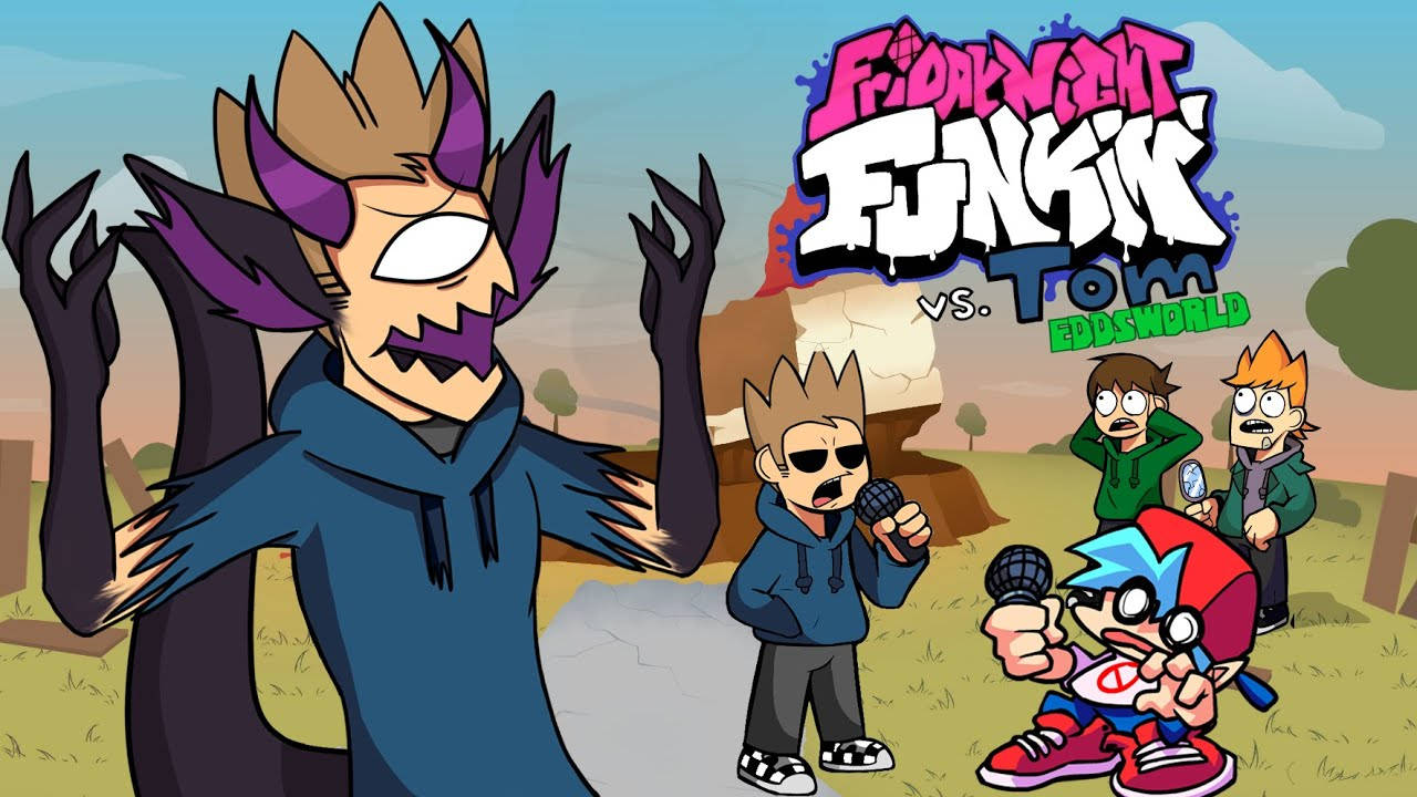 Eddsworld Tom Character from Friday Night Funkin Game Wallpaper