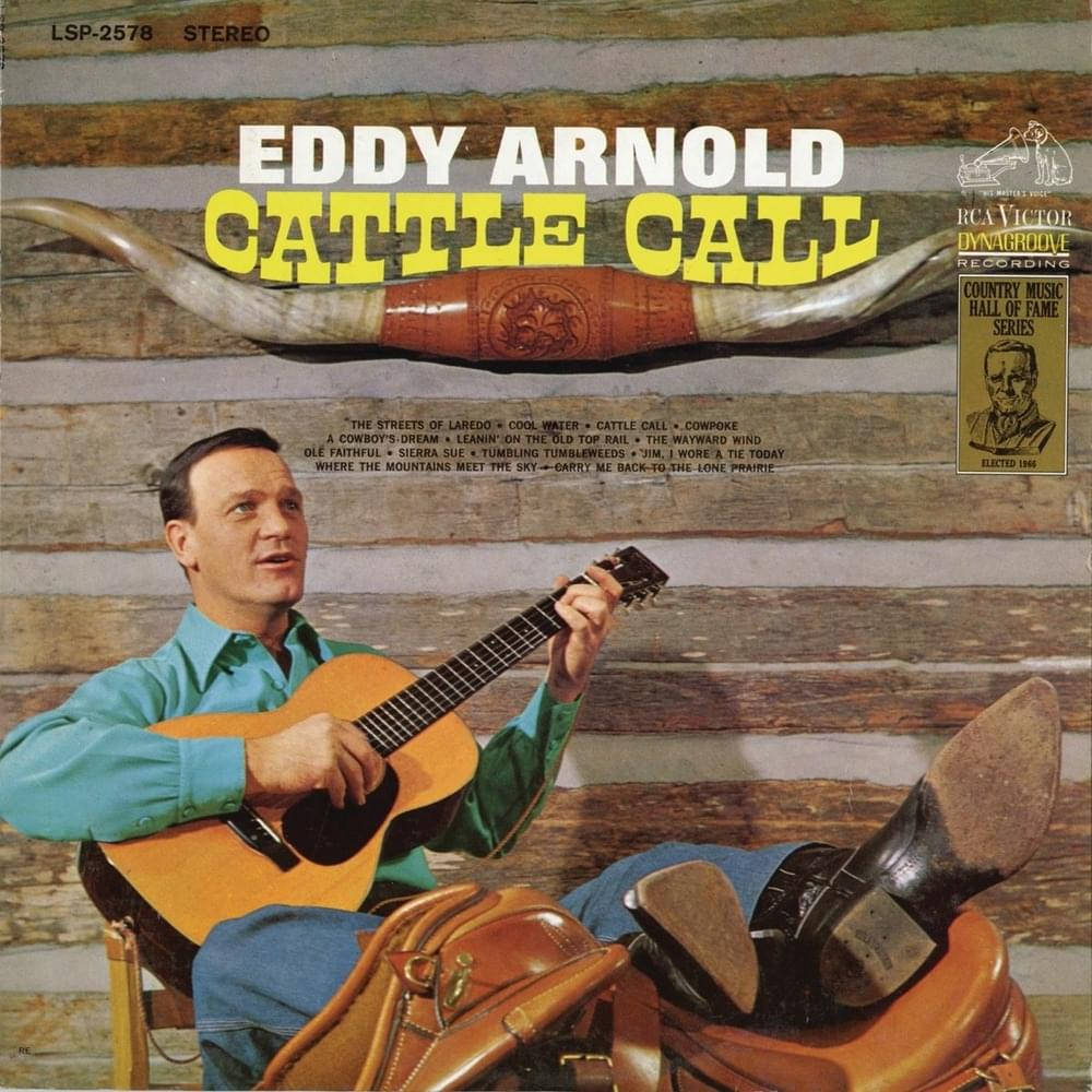 Eddy Arnold Cattle Call 1963 Vinyl Cover Wallpaper