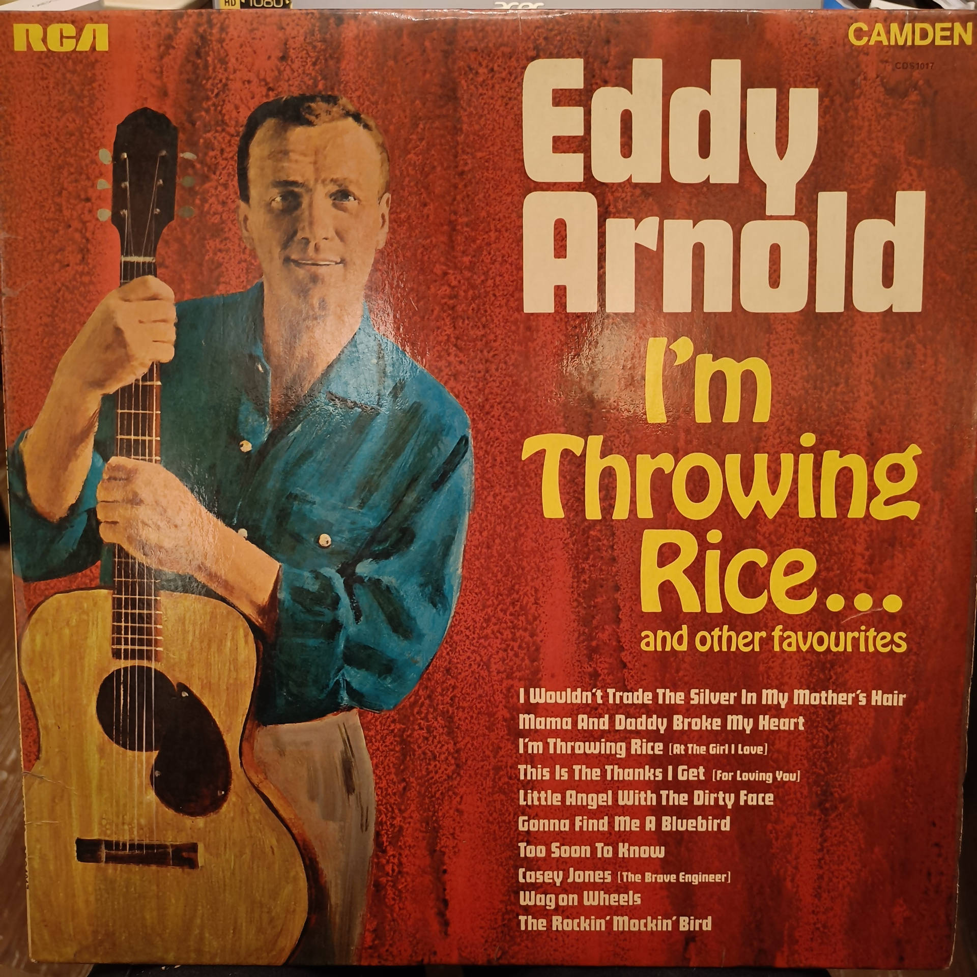 Eddy Arnold I'm Throwing Rice Vinyl Cover Wallpaper