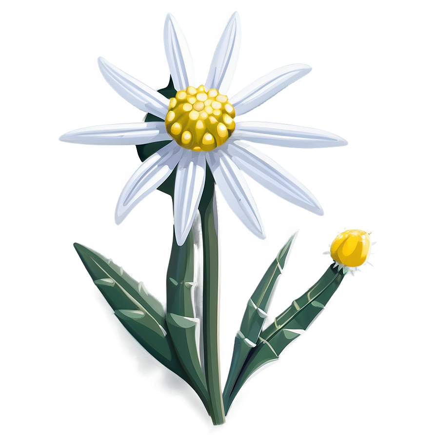 Edelweiss Flower Transparent Png Qso56 PNG