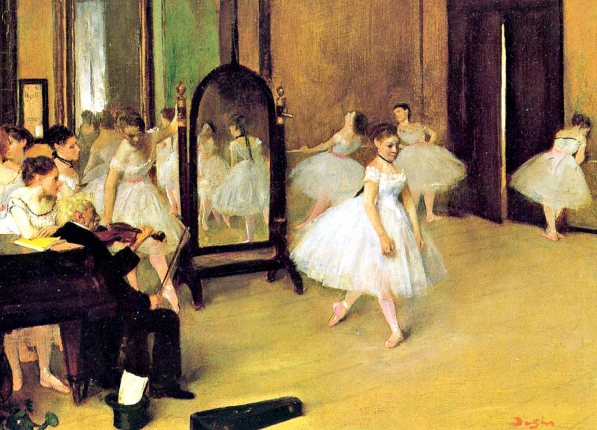 Edgardegas Impressionism-målning - Edgar Degas Impressionism-painting Wallpaper