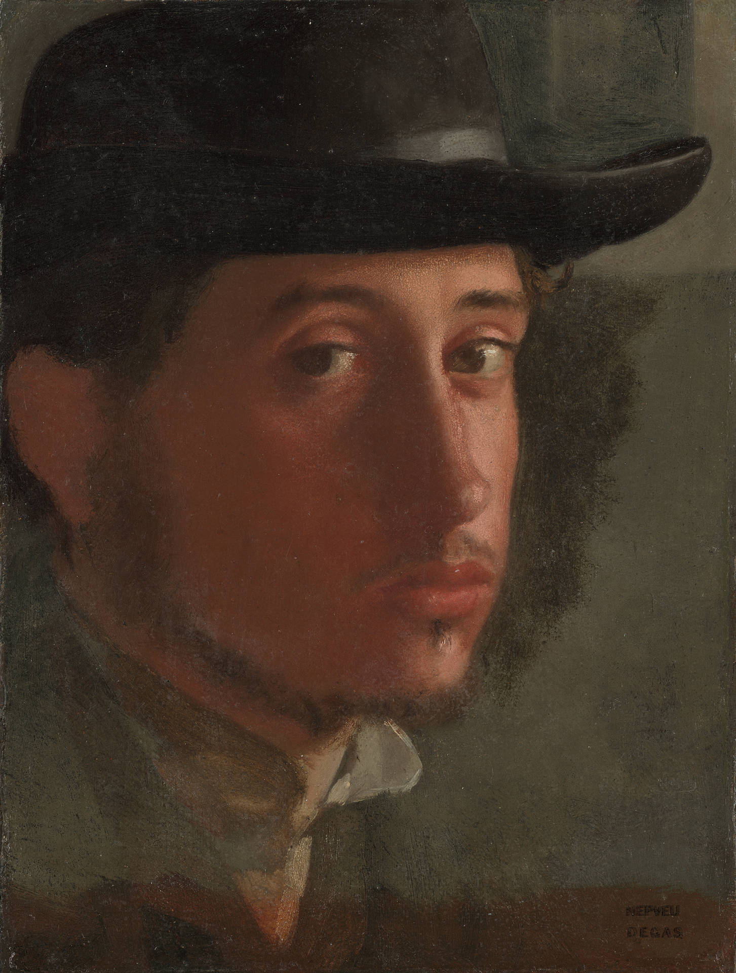 Edgar Degas Self Portrait Wallpaper