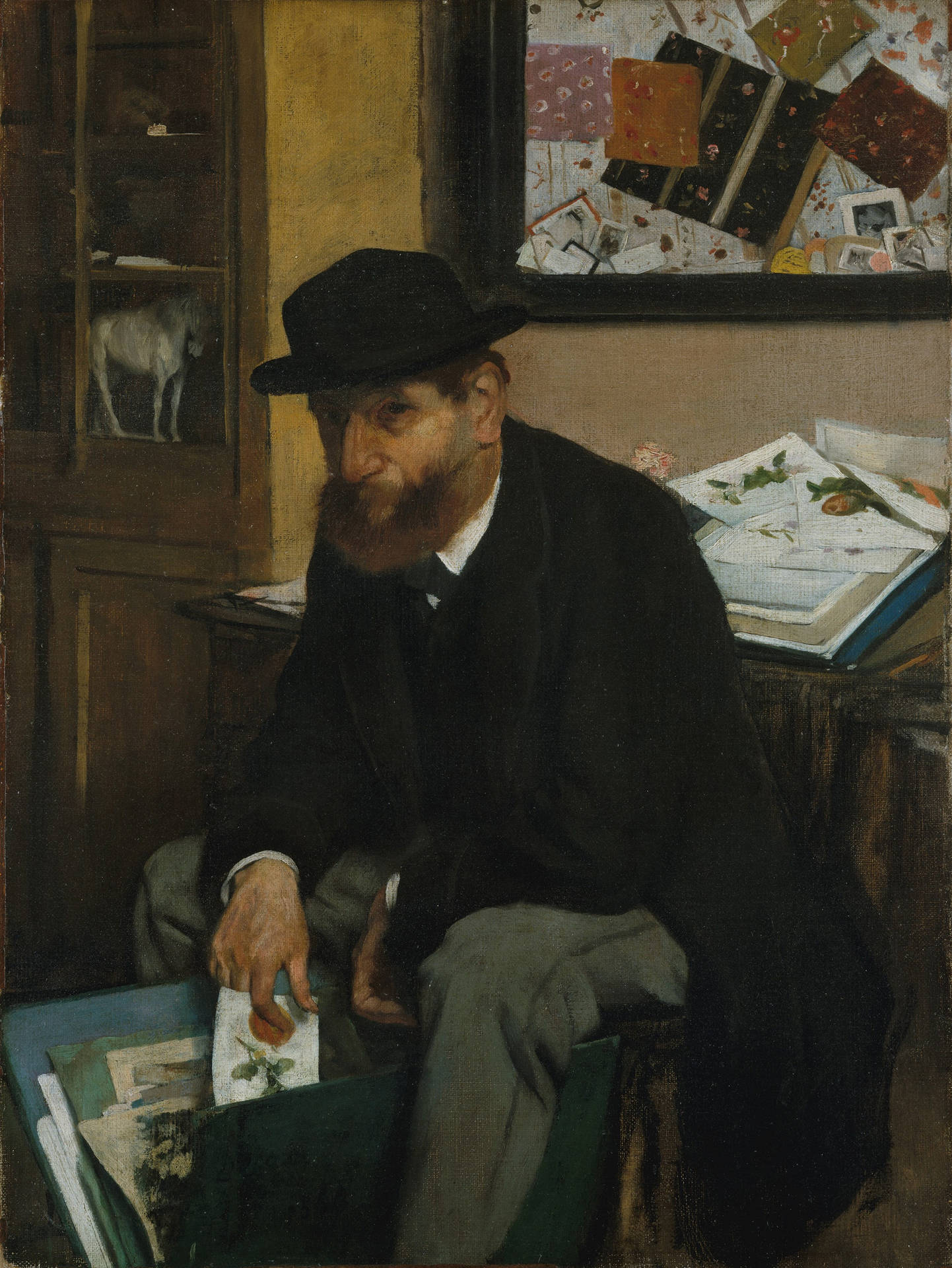 Edgar Degas Samlaren Av Tryck Wallpaper