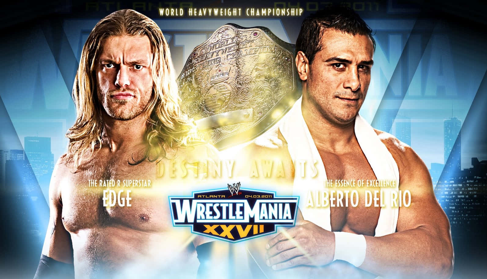 Edge vs. Alberto Del Rio Wrestlemania XXVII. Wallpaper