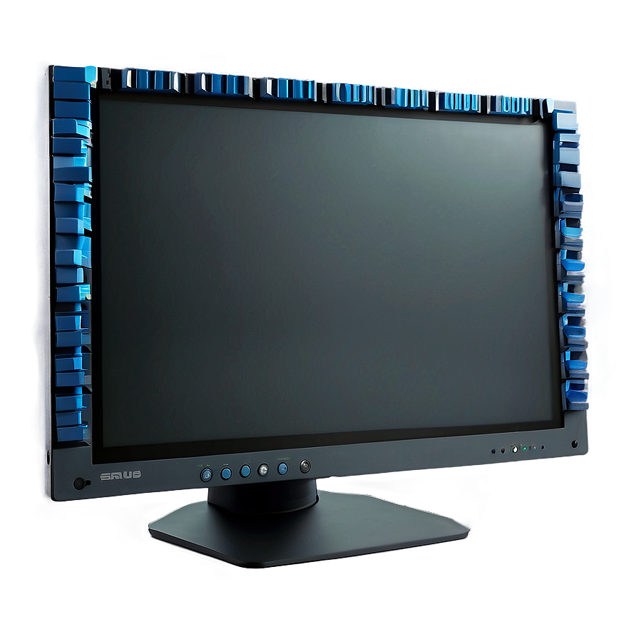 Edgeless Computer Monitor Png 06122024 PNG