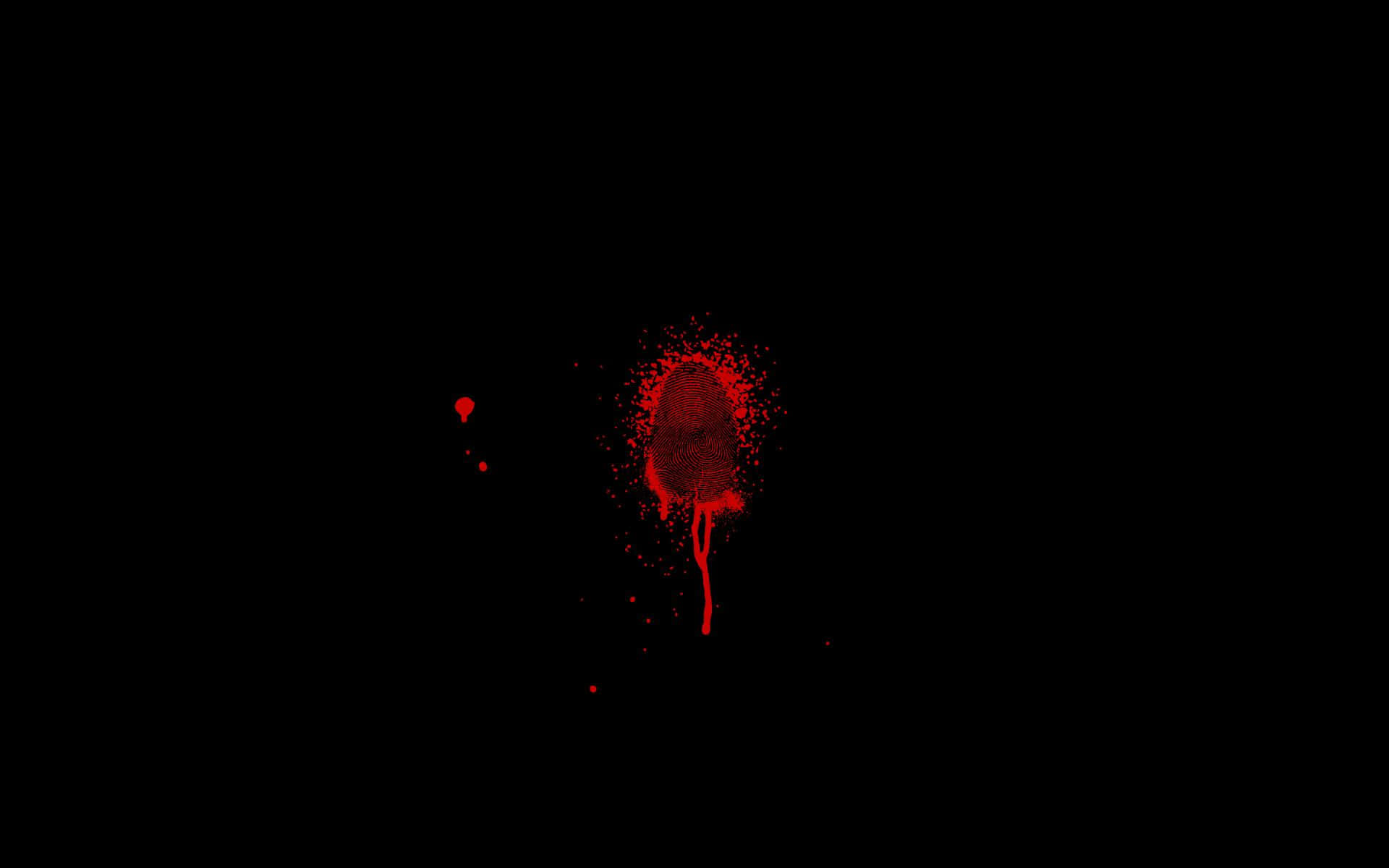 Blood Splatter On A Black Background