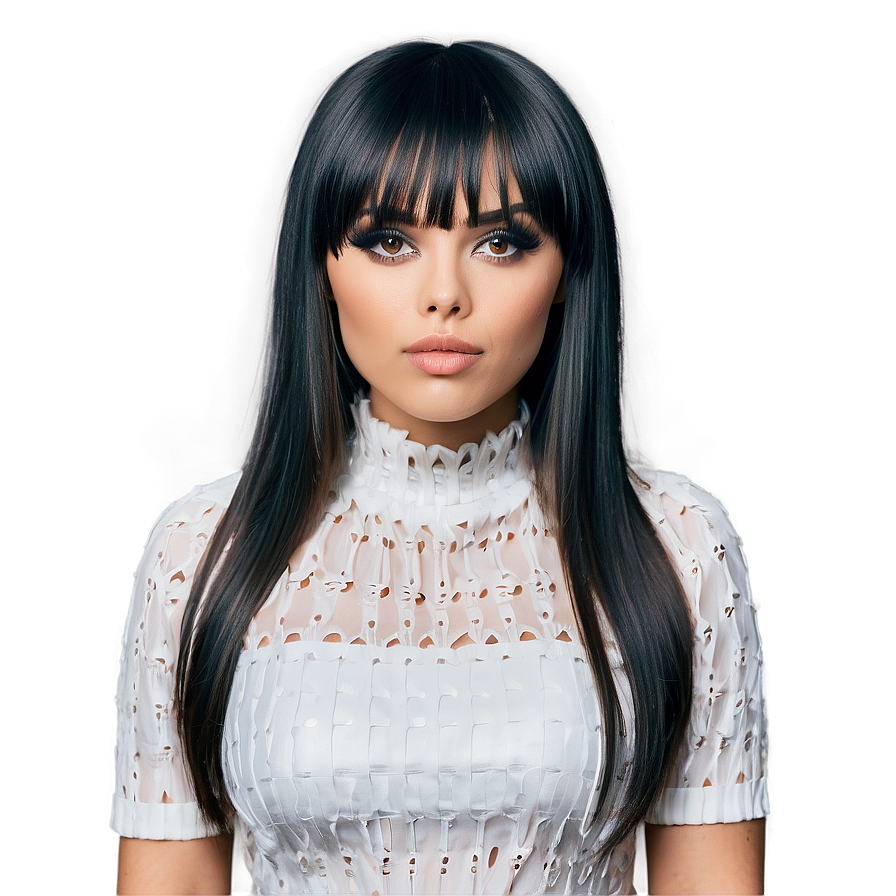 Edgy Bangs Makeover Png 05252024 PNG