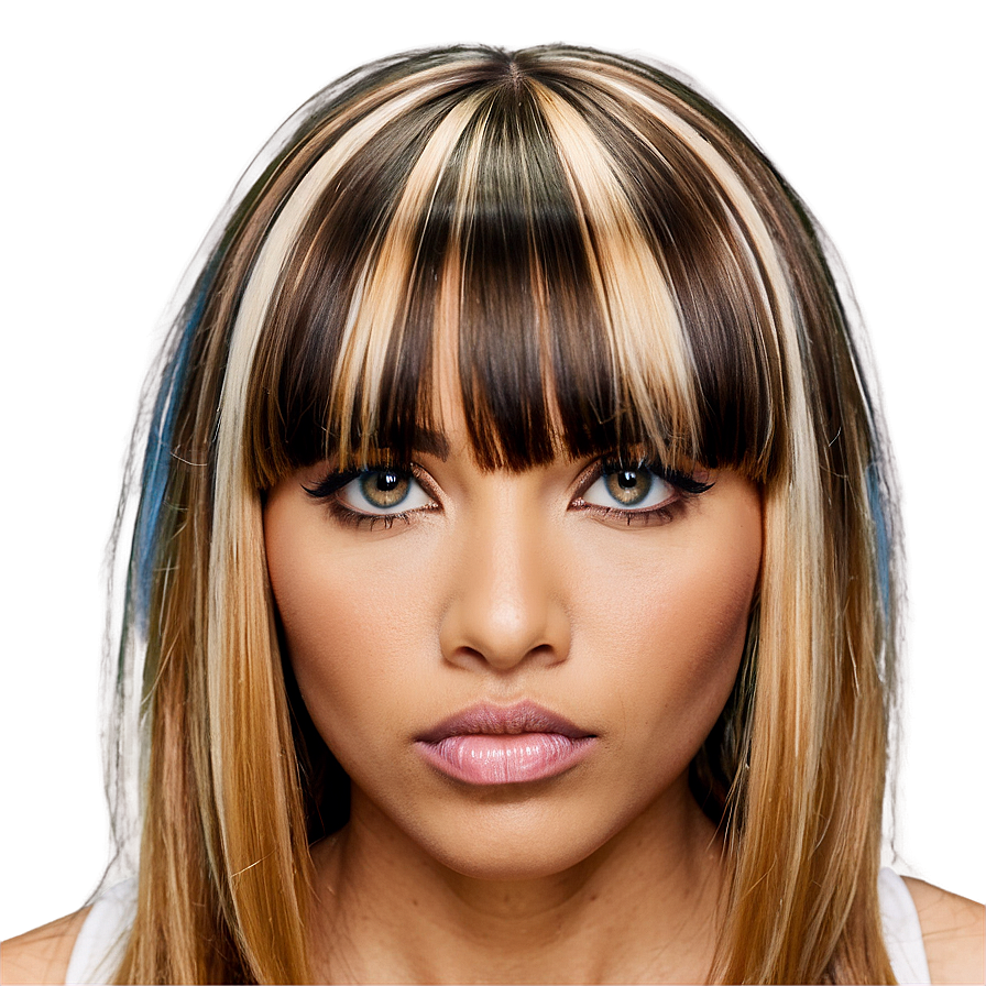 Edgy Bangs Makeover Png 05252024 PNG