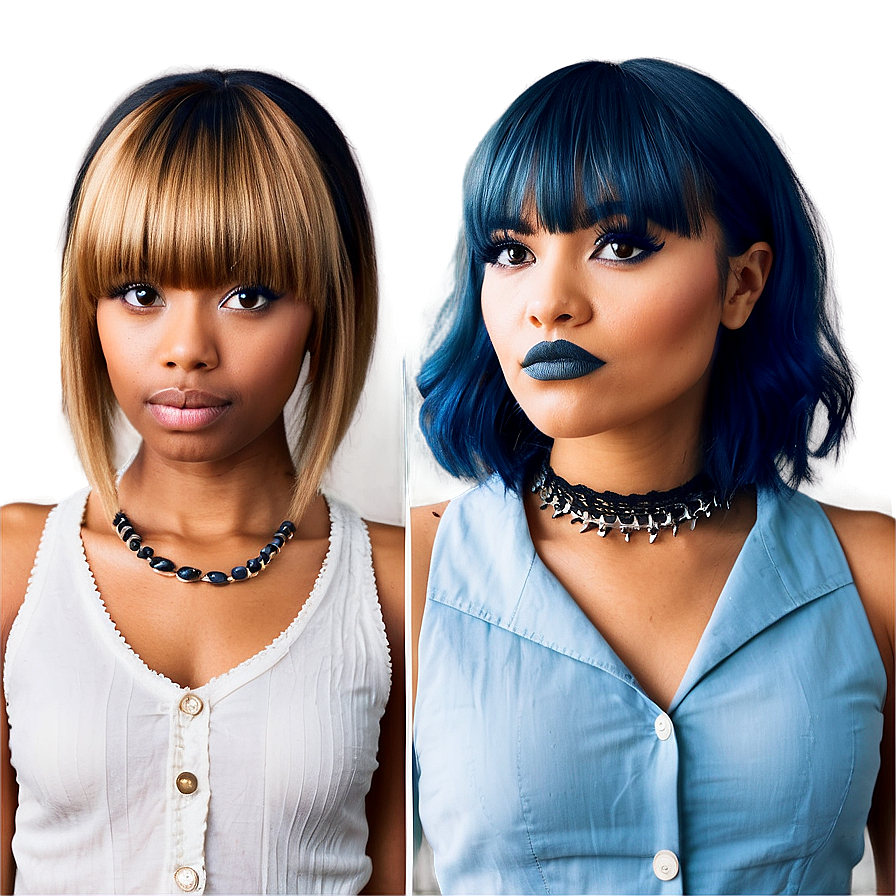 Edgy Bangs Makeover Png 98 PNG