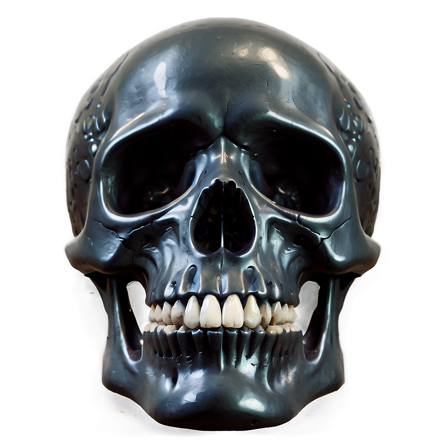 Edgy Black Skull Clipart Png Fdi29 PNG